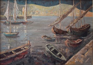 20 - BARCHE IN Porto - 50x70